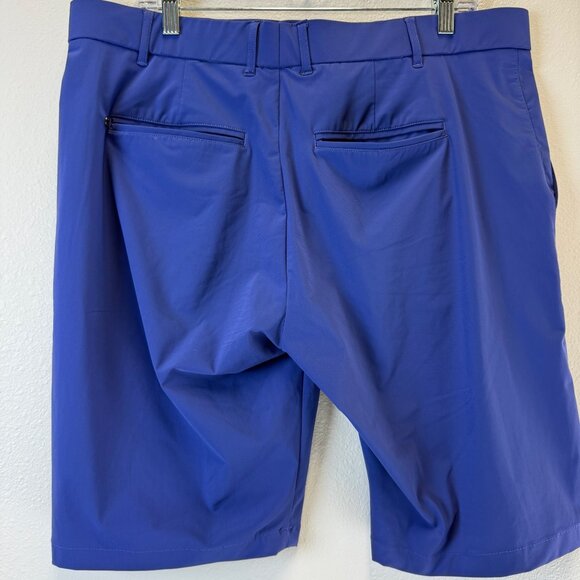 Greyson Performance Purple Golf Shorts Mens 38 10” Inseam Chino Stretch Logo - Picture 5 of 15